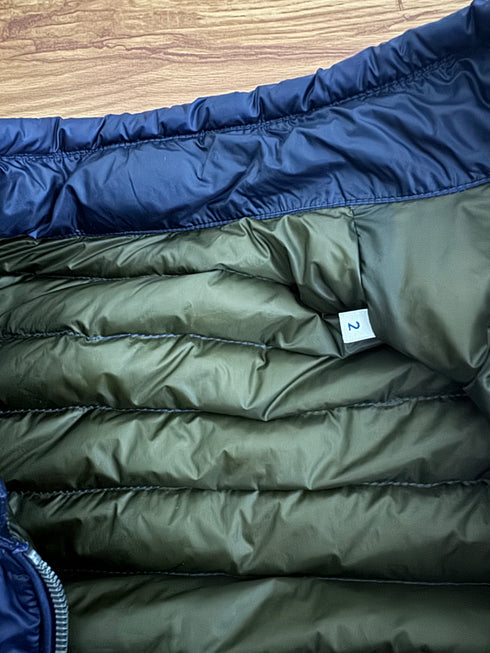 Moncler David Jacket Size 2 Navy Blue