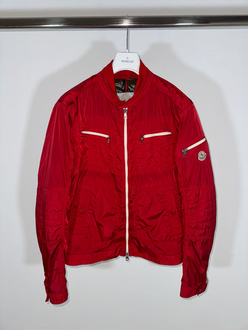 Moncler Thym Jacket Size 6 Red