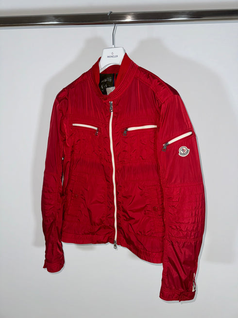 Moncler Thym Jacket Size 6 Red