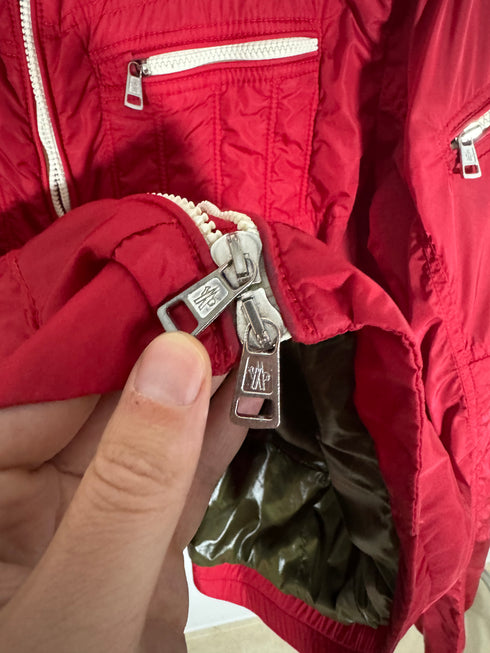 Moncler Thym Jacket Size 6 Red