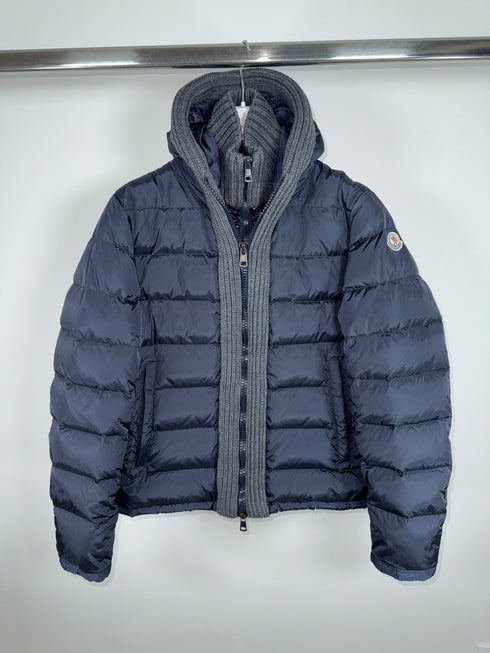 Moncler Canut Jacket Size 3 Navy Blue