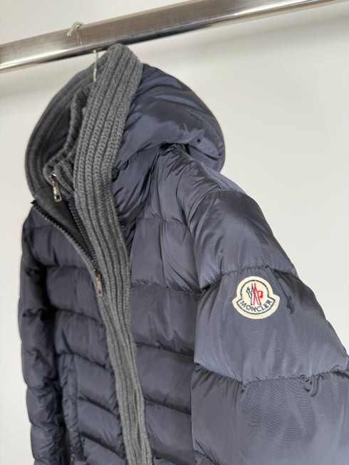 Moncler Canut Jacket Size 3 Navy Blue