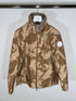Moncler Chardon Jacket Size 4 Tan/Brown Camo