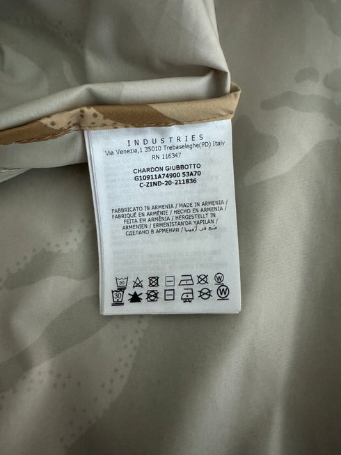 Moncler Chardon Jacket Size 4 Tan/Brown Camo