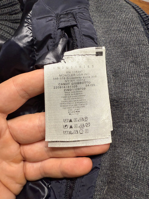 Moncler Canut Jacket Size 3 Navy Blue