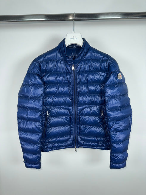 Moncler Acorus Jacket Size 2 Navy Blue