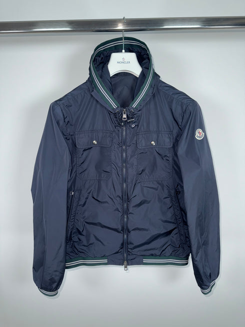 Moncler Jeanclaude Jacket Size 2 Navy Blue