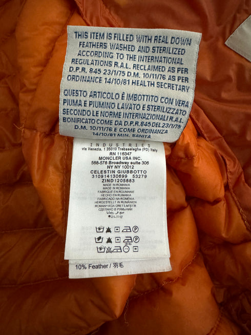 Moncler Celestin Jacket Size 2 Orange