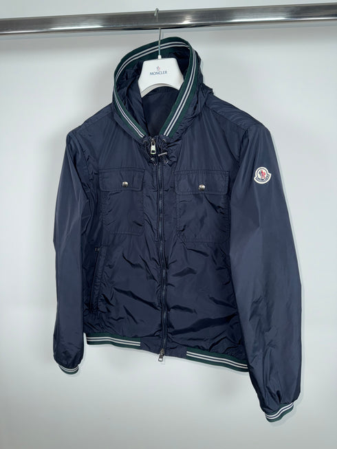 Moncler Jeanclaude Jacket Size 2 Navy Blue