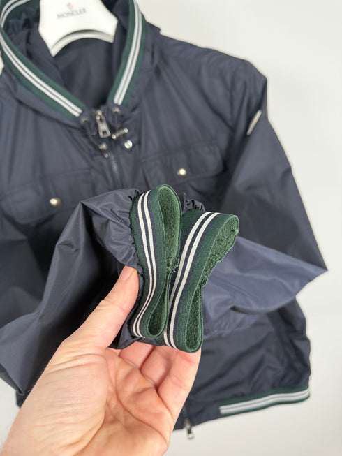Moncler Jeanclaude Jacket Size 2 Navy Blue