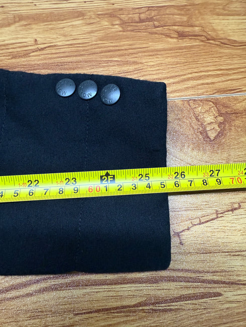 Moncler Giacca Wool Blazer Size 3 Black