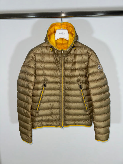 Moncler Mir Jacket Size 2 Beige/Yellow