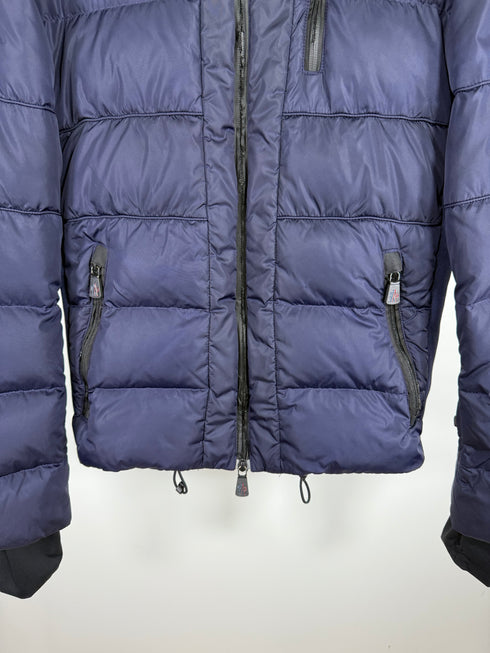 Moncler Soulare Jacket Size 3 Navy Blue