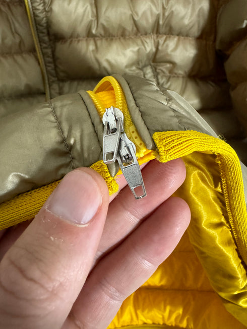 Moncler Mir Jacket Size 2 Beige/Yellow