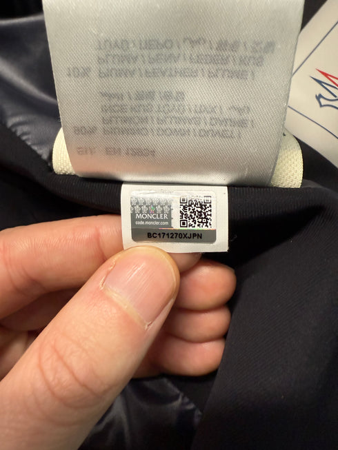 Moncler Soulare Jacket Size 3 Navy Blue