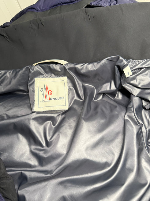 Moncler Soulare Jacket Size 3 Navy Blue