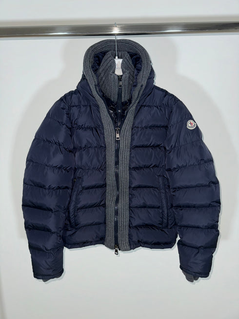 Moncler Canut Jacket Size 2 Navy Blue