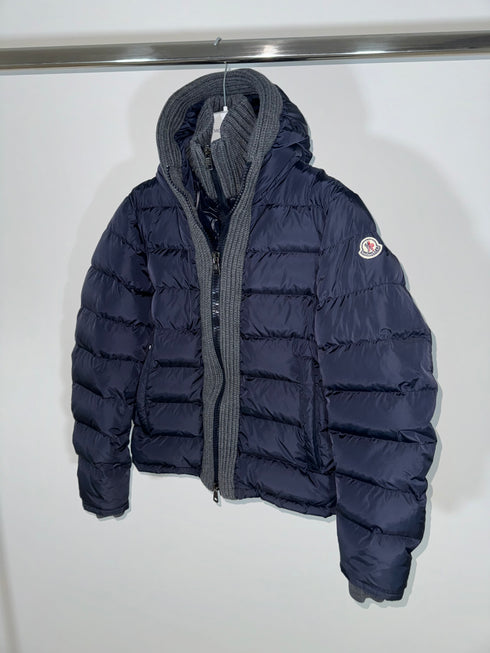 Moncler Canut Jacket Size 2 Navy Blue