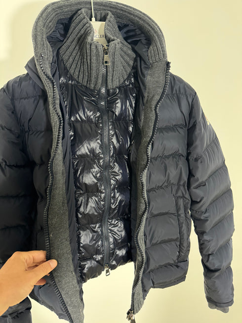 Moncler Canut Jacket Size 2 Navy Blue
