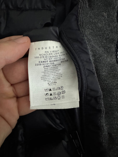 Moncler Canut Jacket Size 2 Navy Blue