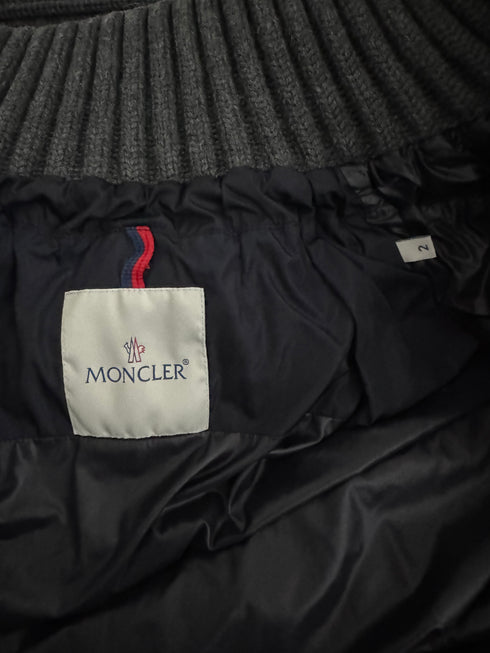 Moncler Canut Jacket Size 2 Navy Blue
