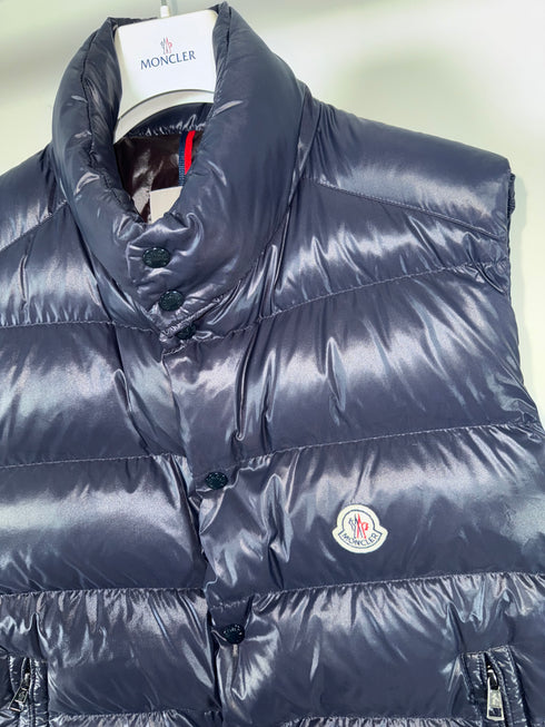 Moncler Tibb Gilet Size 6 Navy Blue