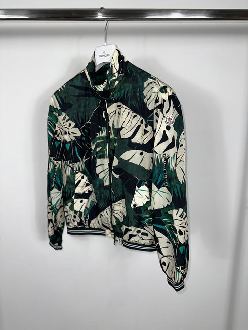 Moncler Lamy Jacket size 2 green tropical skin