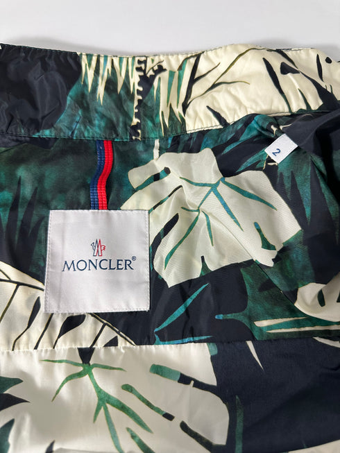 Moncler Lamy Jacket size 2 green tropical skin