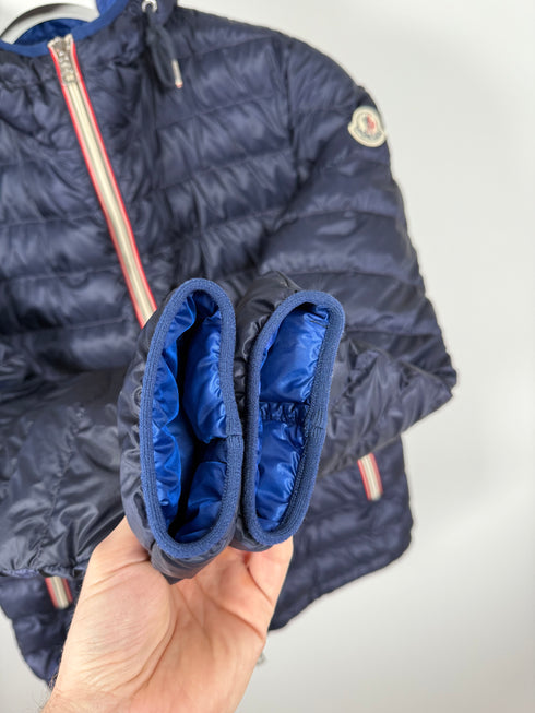 Moncler Athenes Jacket Size 2 Navy Blue