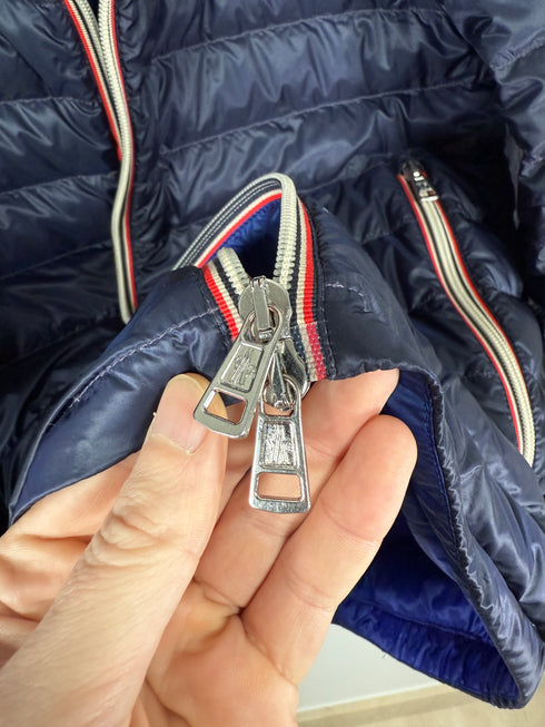Moncler Athenes Jacket Size 2 Navy Blue