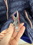 Moncler Athenes Jacket Size 2 Navy Blue