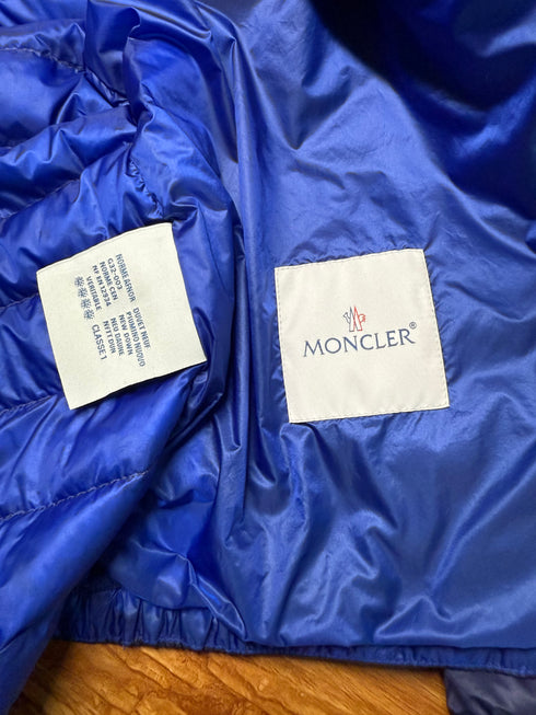 Moncler Athenes Jacket Size 2 Navy Blue