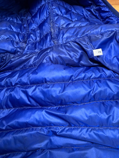 Moncler Athenes Jacket Size 2 Navy Blue