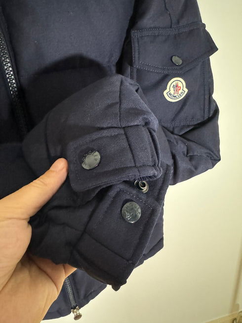 Moncler Montgenevre Jacket Size 3 Navy Blue