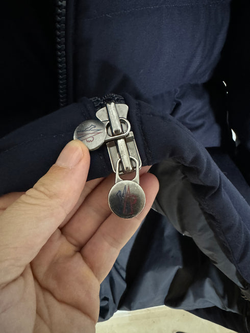 Moncler Montgenevre Jacket Size 3 Navy Blue