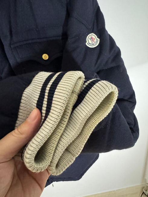 Moncler Bresle Jacket Size 4 Navy Blue