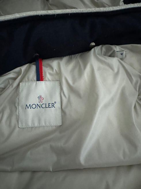 Moncler Bresle Jacket Size 4 Navy Blue