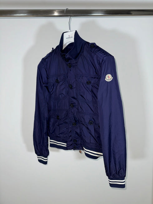 Moncler Delonix Jacket Size 3 Navy Blue