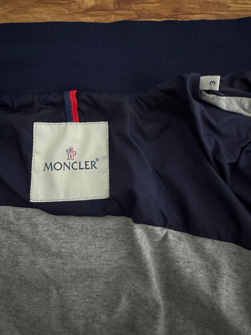 Moncler Delonix Jacket Size 3 Navy Blue