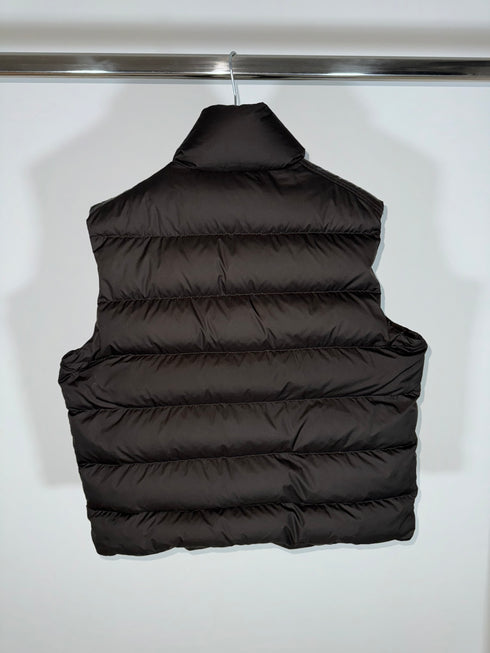 Moncler Cheval Gilet Size 5 Chocolate Brown