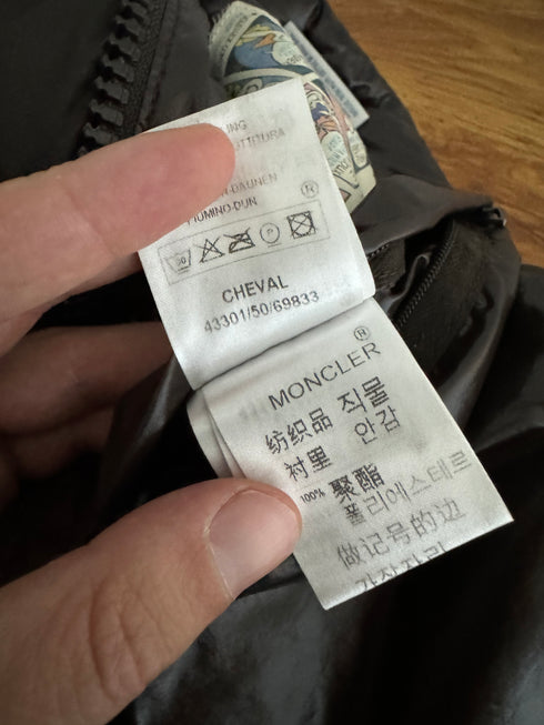 Moncler Cheval Gilet Size 5 Chocolate Brown