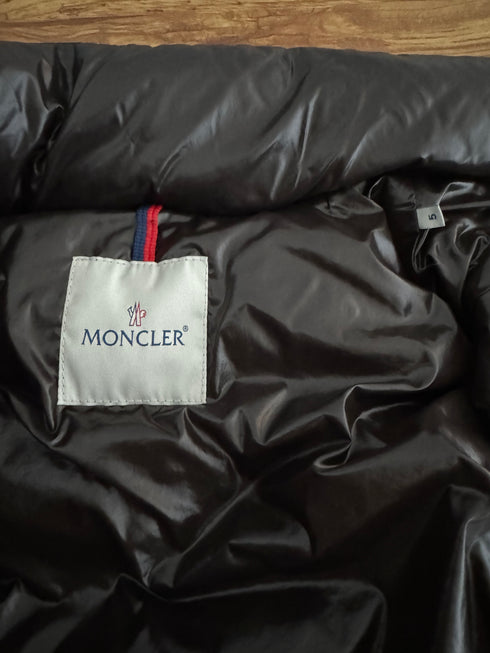 Moncler Cheval Gilet Size 5 Chocolate Brown