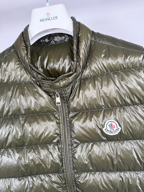 Moncler Gui Gilet Size 4 Olive Green