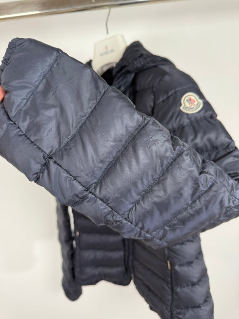 Moncler Mayotte Girls Jacket - Size 14 Years - Navy Blue
