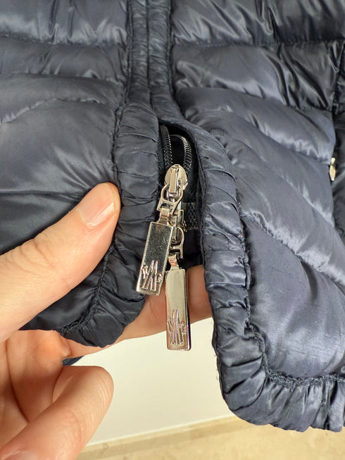 Moncler Mayotte Girls Jacket - Size 14 Years - Navy Blue