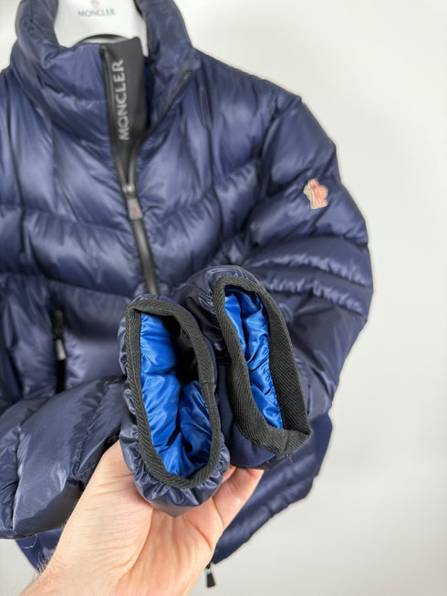 Moncler Canmore Jacket Size 3 Navy Blue