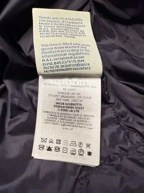 Moncler Jacob Jacket Size 3 Navy Blue