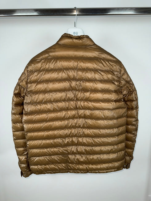 Moncler Rigel Jacket Size 6 Cognac Brown