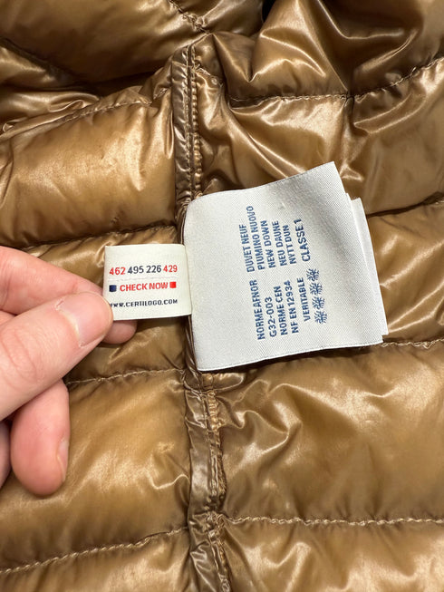 Moncler Rigel Jacket Size 6 Cognac Brown
