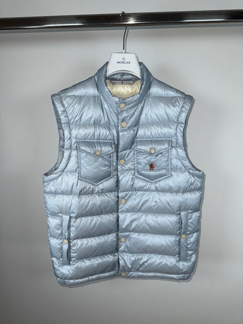 Moncler Grenoble Arradon Gilet - Size 3 (M) - Baby Blue